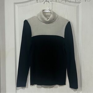 Ralph Lauren Black and White Turtleneck Sweater